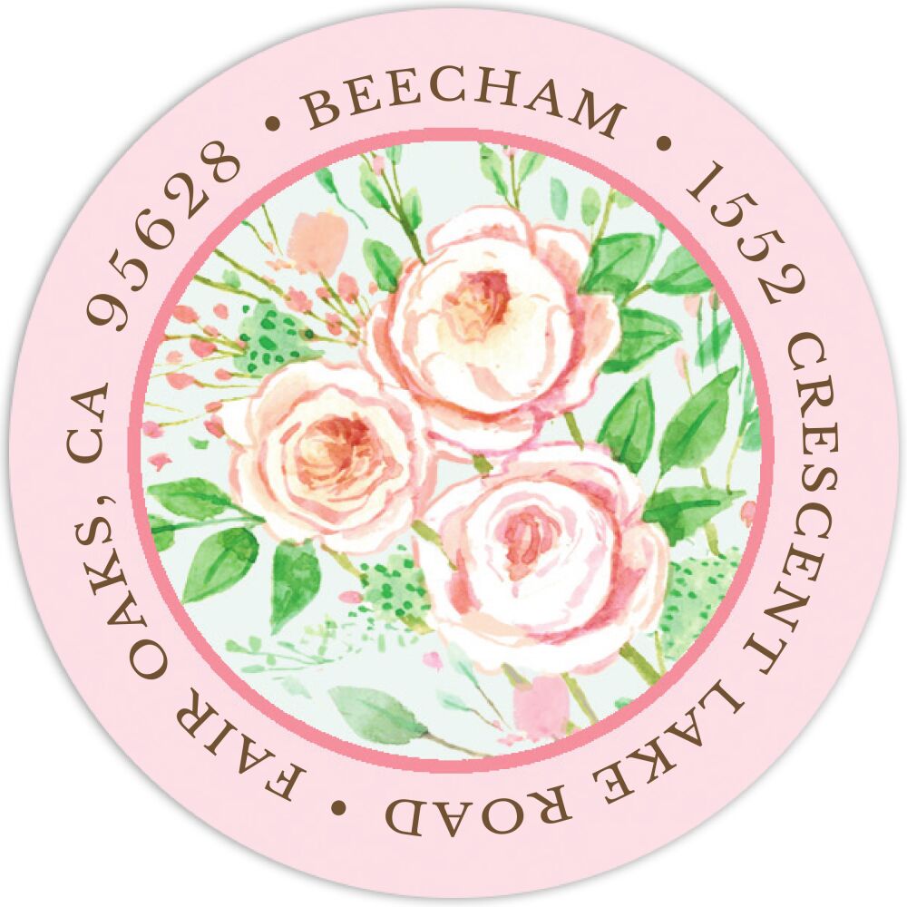 Beautiful Bridal Banner Return Address Sticker