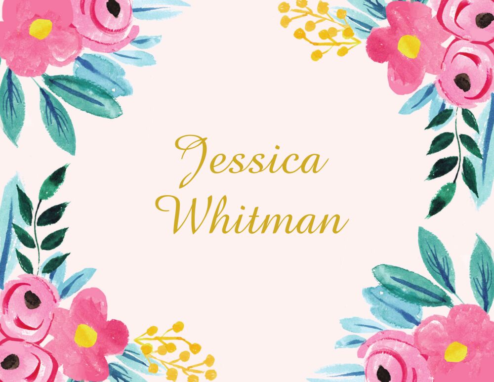 Floral Whimsy Grad Folded Note