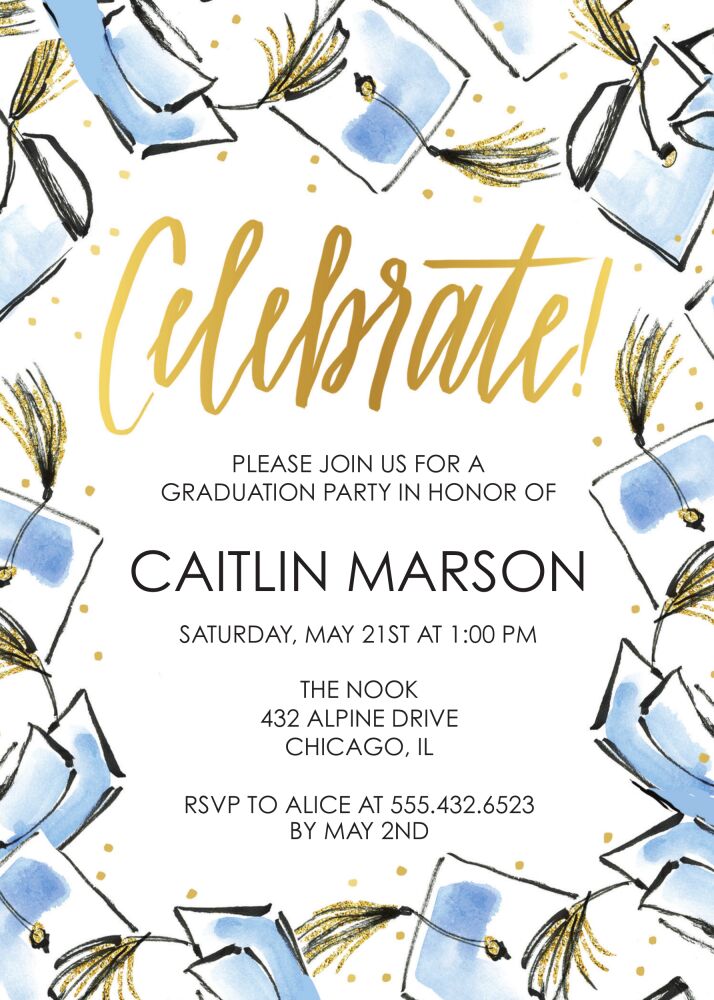 Hats Off Invitation