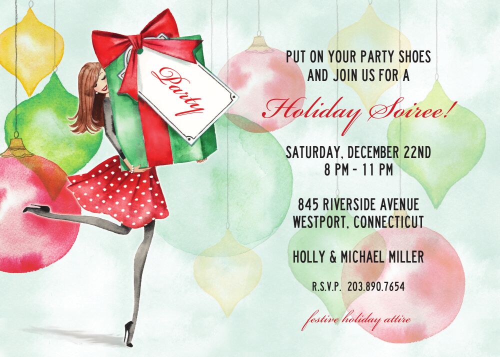 Party Ornaments Invitation