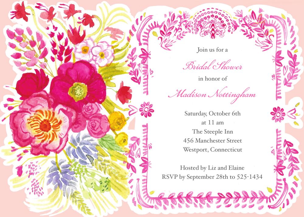 Vintage Floral Invitation
