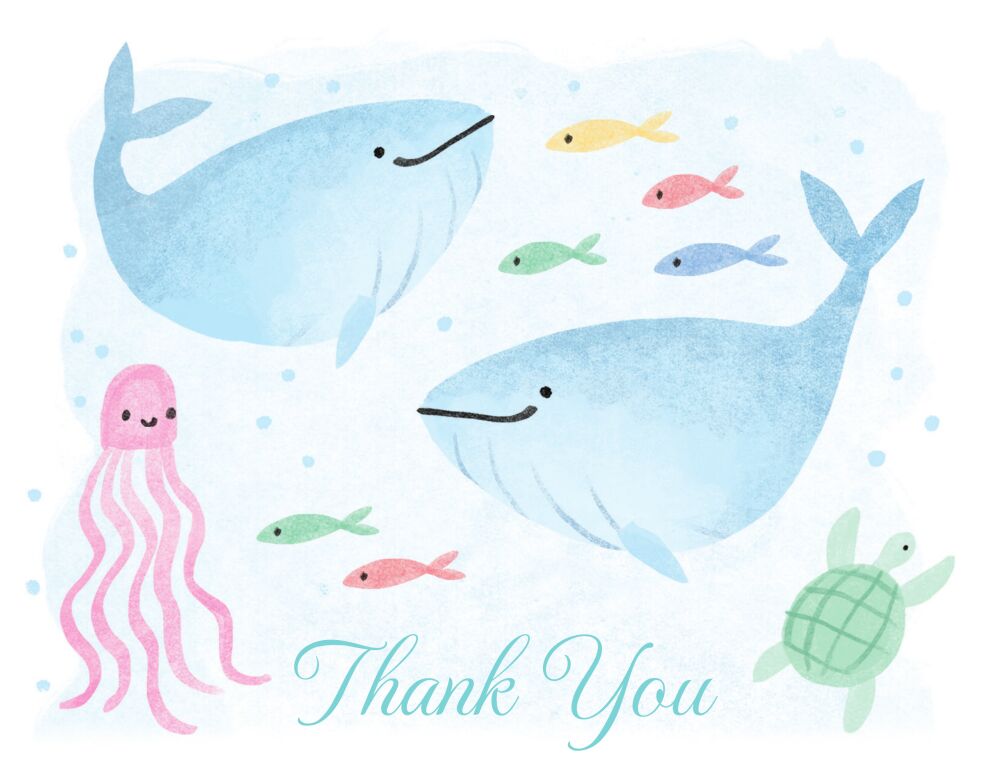 Under the Sea Folded Note