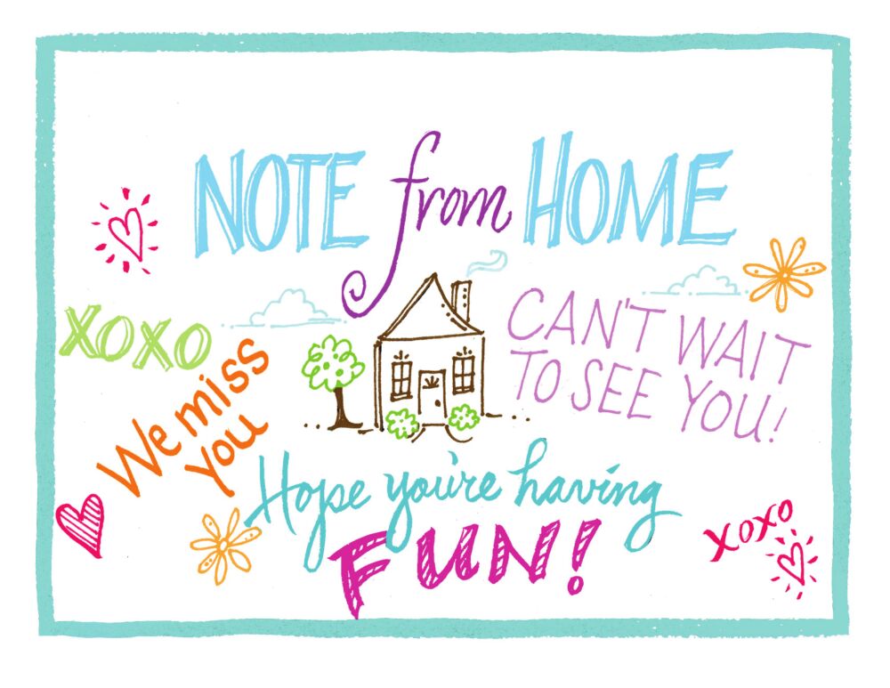 Notes from Home Camp Folded Note