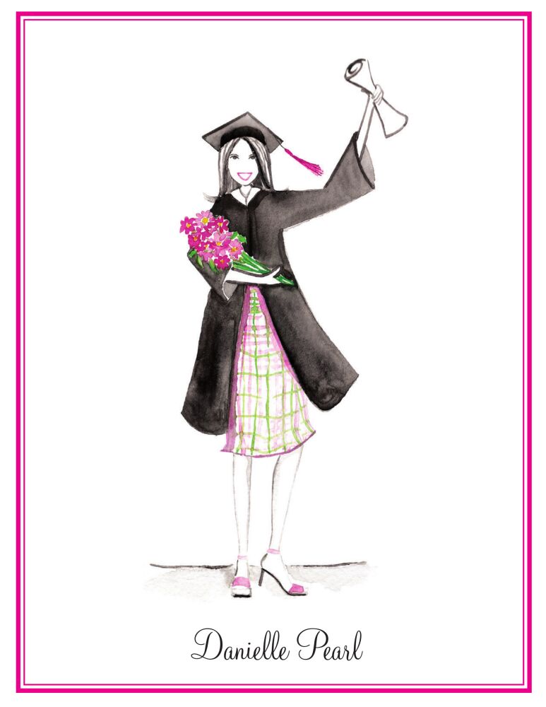 Diploma Girl Folded Note