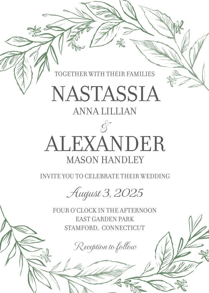 Graceful Beginning Invitation