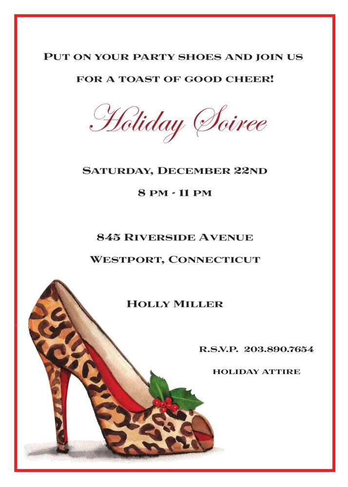 Wild Holiday Invitation