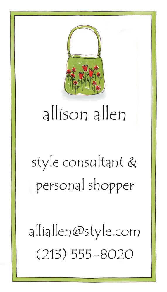 Small Sassy 'n' Chic Calling Card