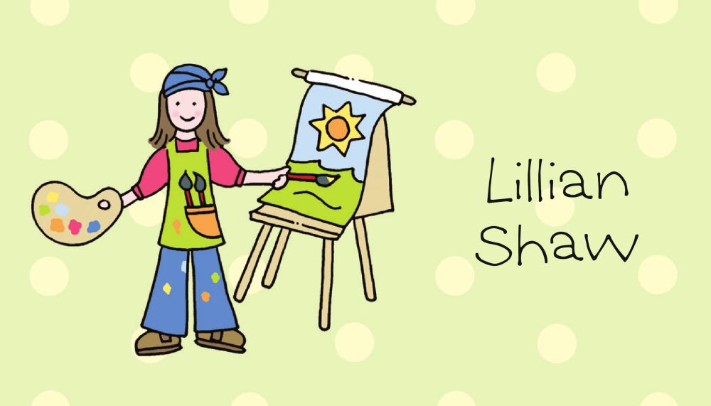 Small Painting Fun Calling Card