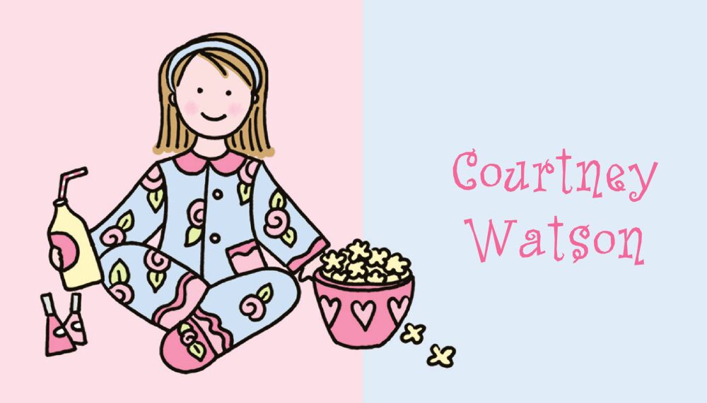 Small PJ Party Calling Card