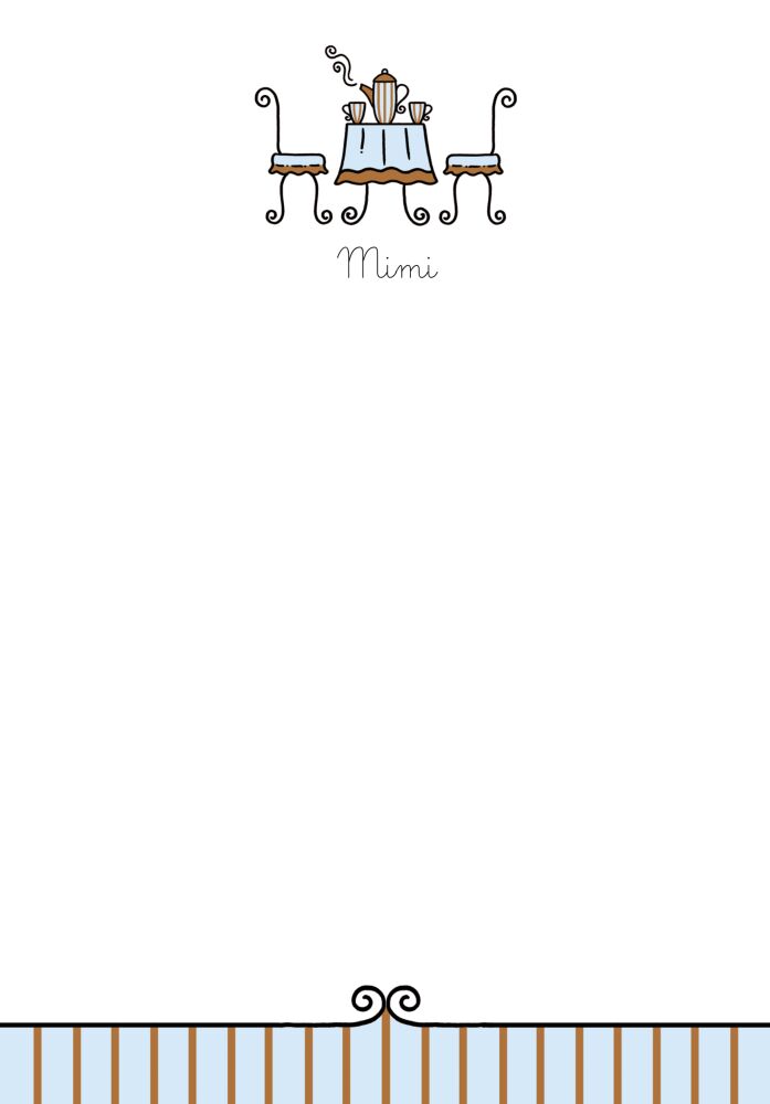 Cafe au Lait Padded Stationery