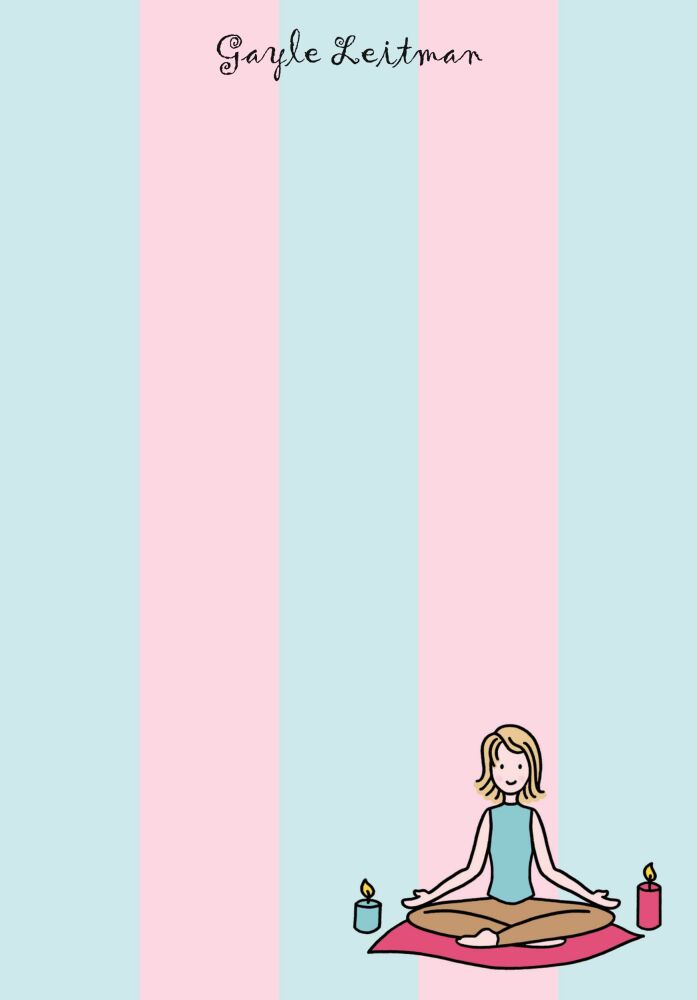 Yoga Girl Padded Stationery