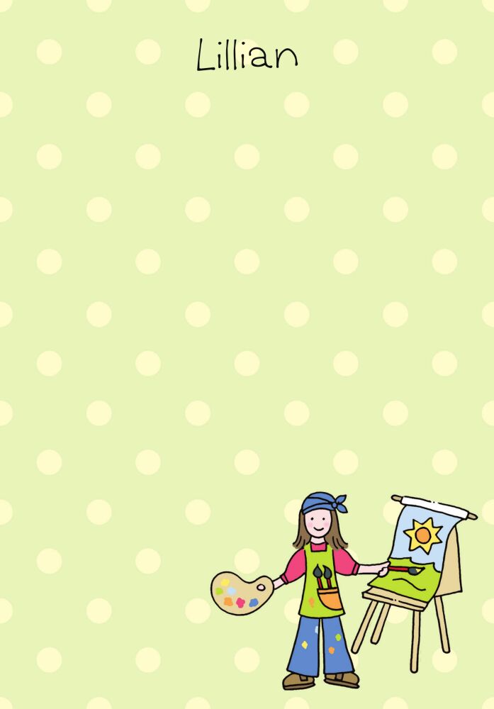 Painting Fun Padded Stationery