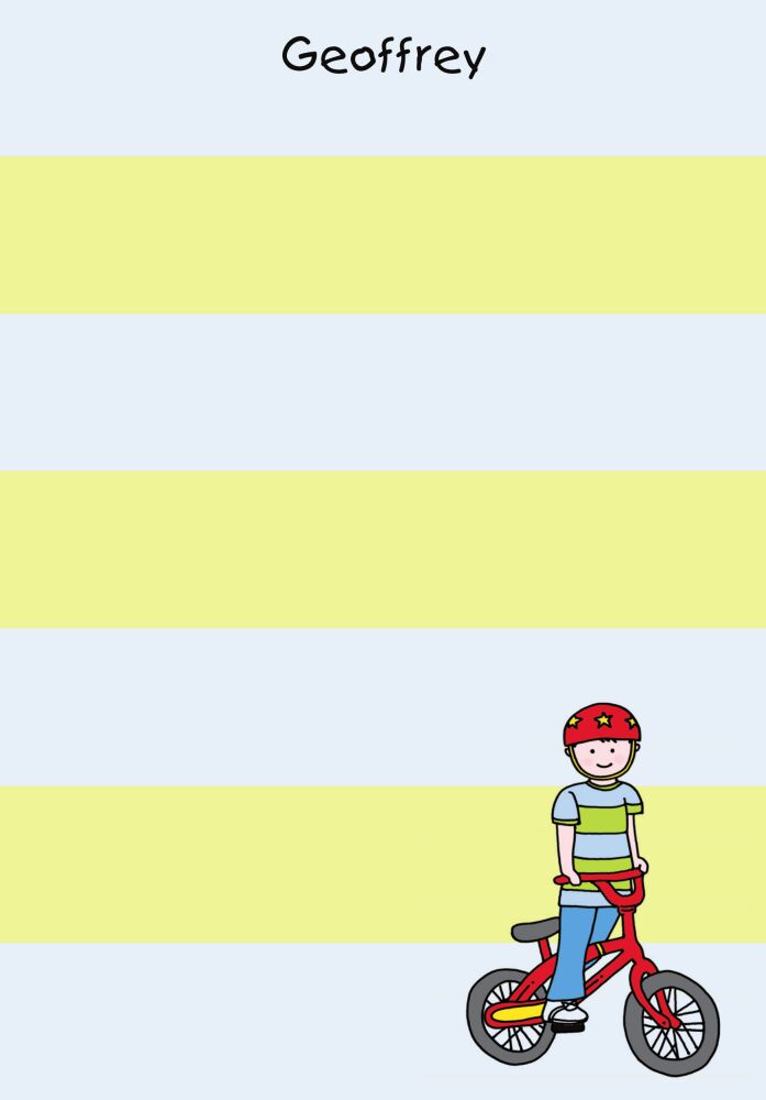 Riding Bikes Padded Stationery