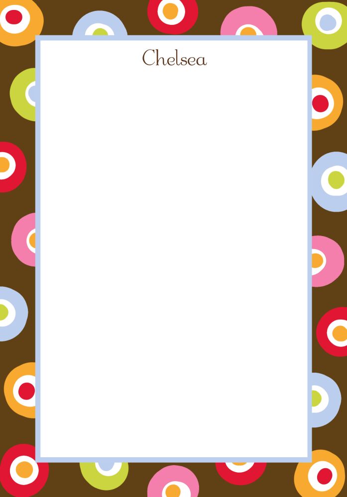 Espresso Yo Yo Padded Stationery