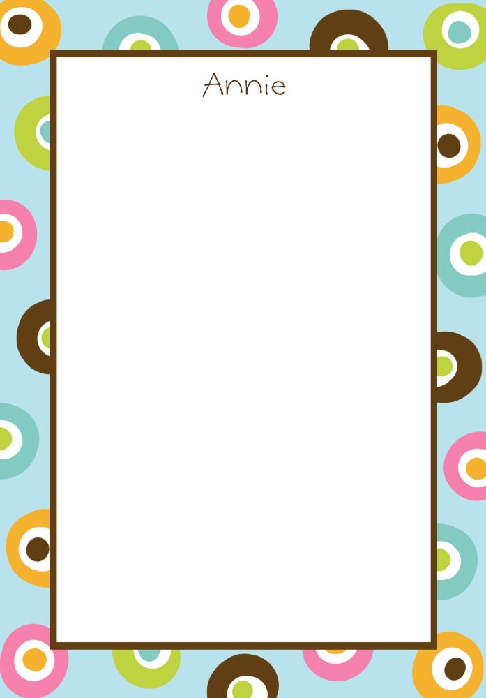 Aqua Yo Yo Padded Stationery