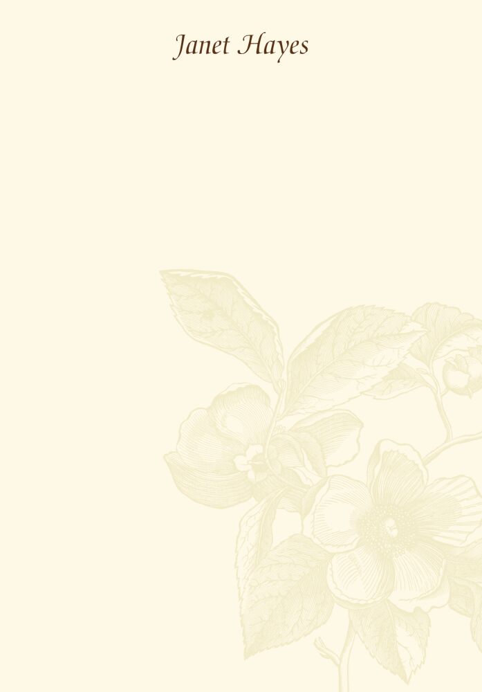 Caramel Dogwood Padded Stationery