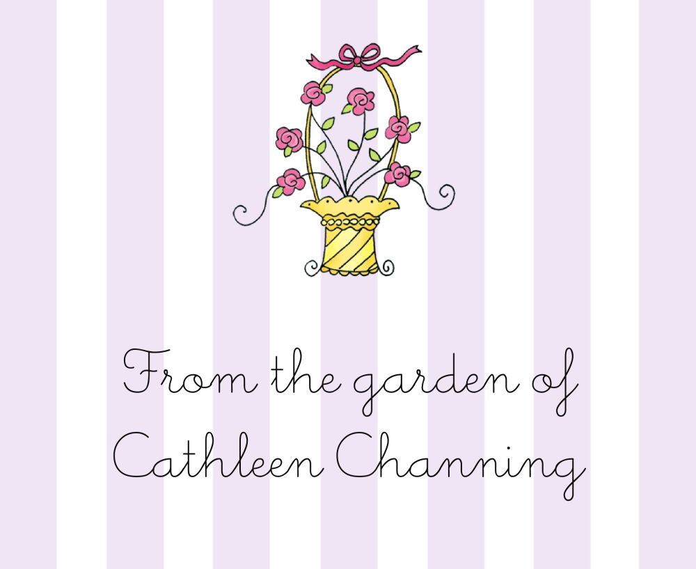 French Flower Basket Sticker 