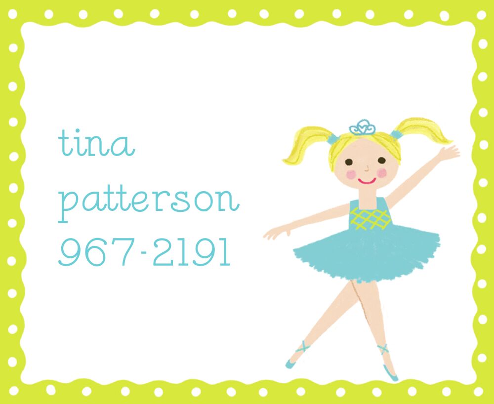 Tina Ballerina Sticker 