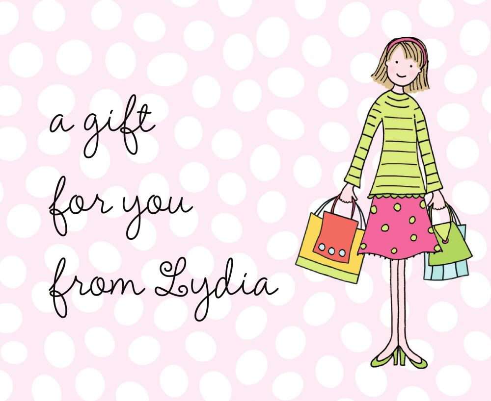 Shoppin' Around Calling Card