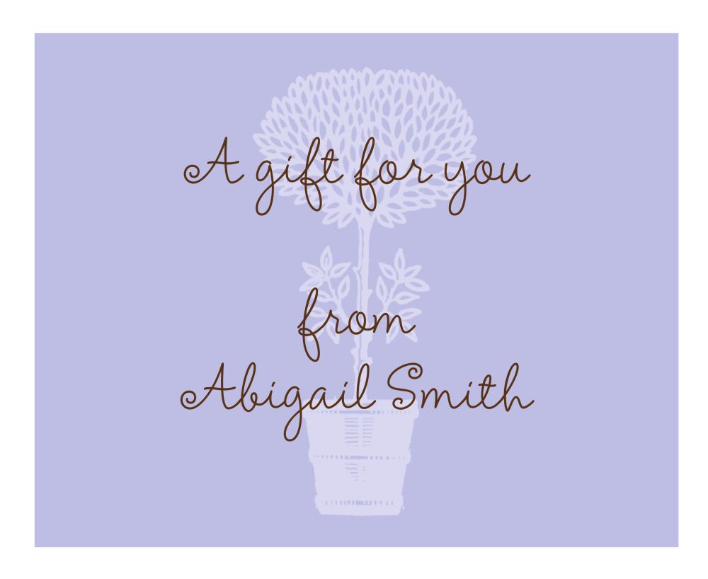 Topiary Calling Card