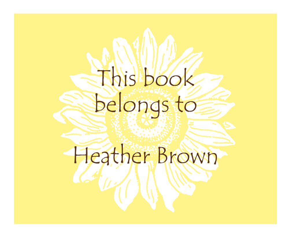 Sunflower Calling Card