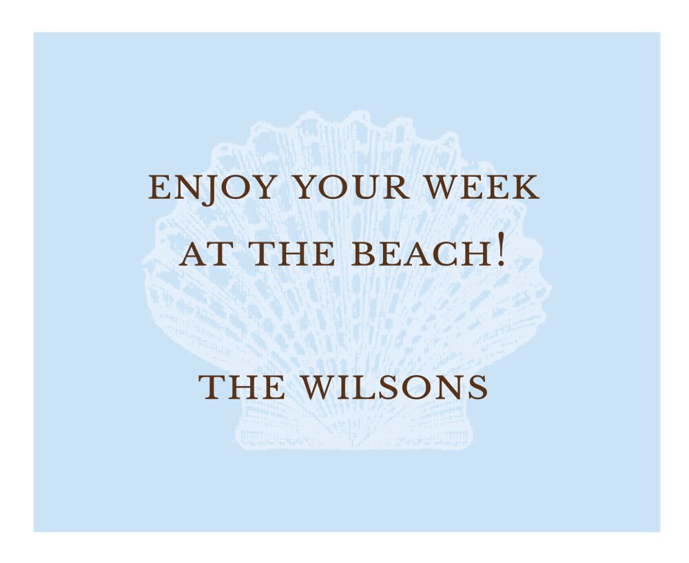 Pretty Shell Calling Card
