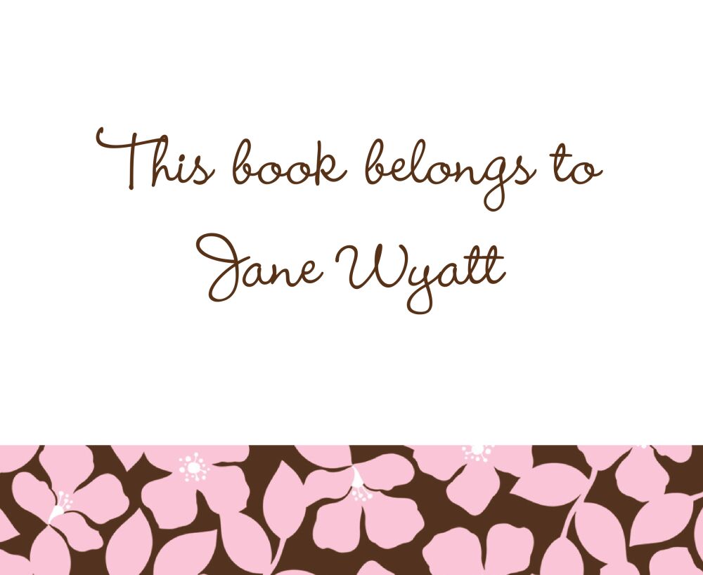 Pink Field of Flowers Calling Card