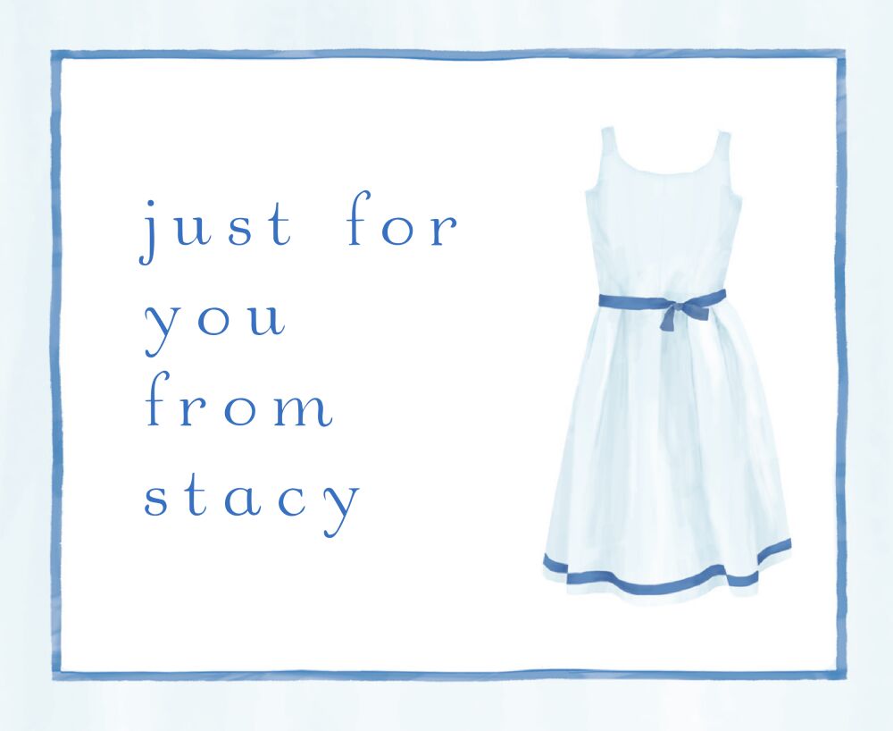 All Dressed Up Calling Card