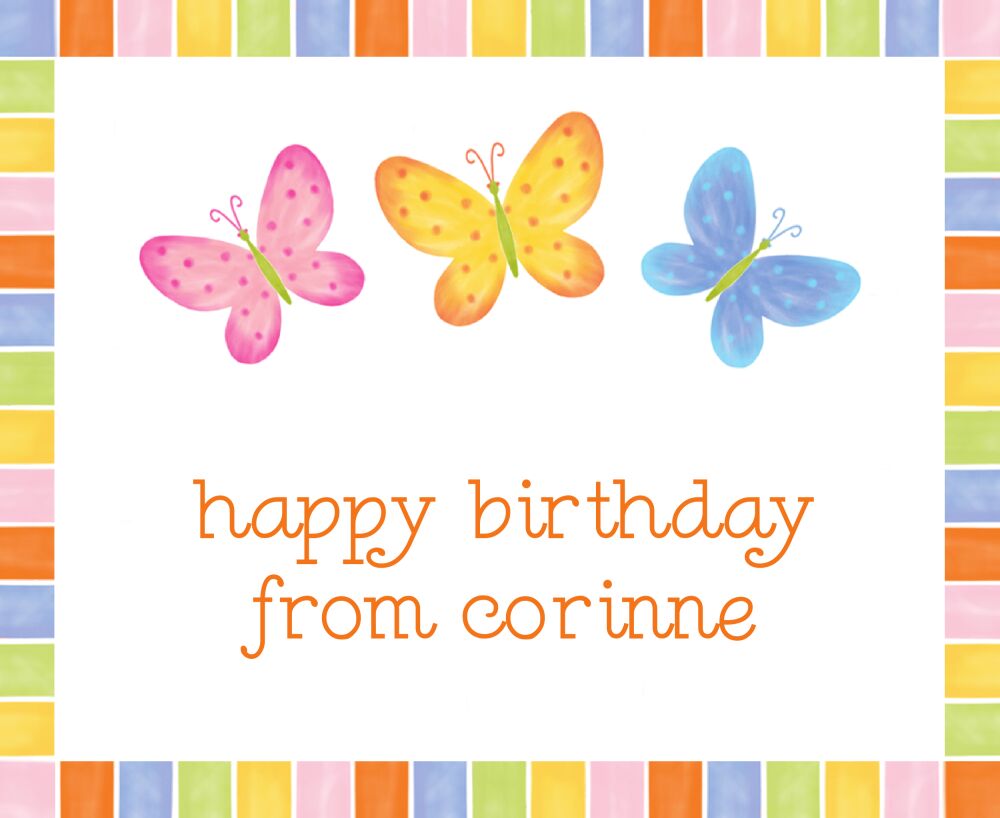 Springtime Butterflies Calling Card