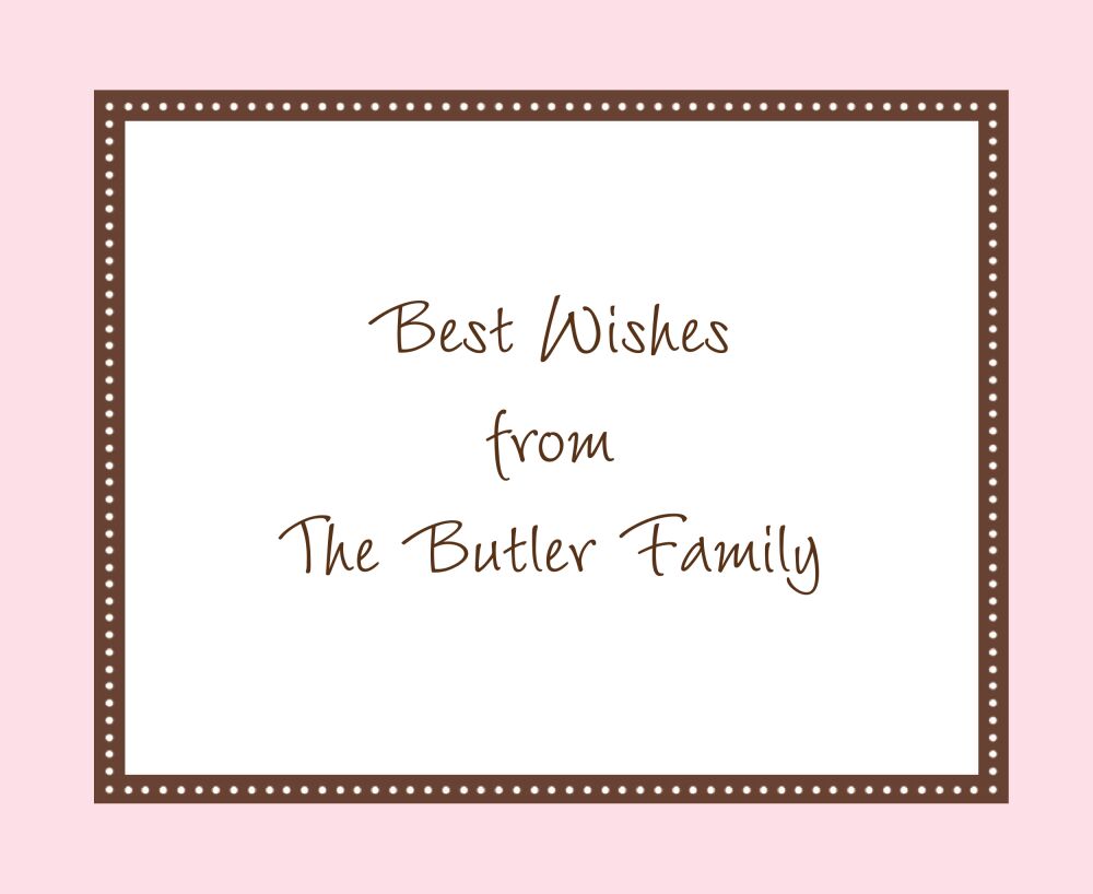 Simply Pink Calling Card