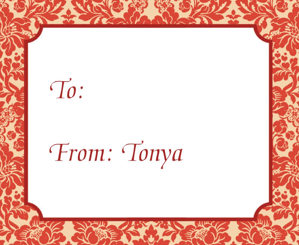 Ginger Brocade Calling Card