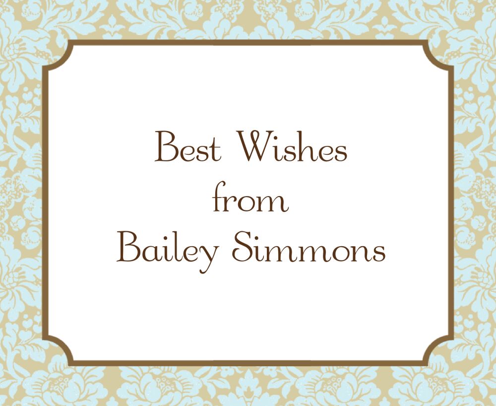 Seafoam Brocade Calling Card