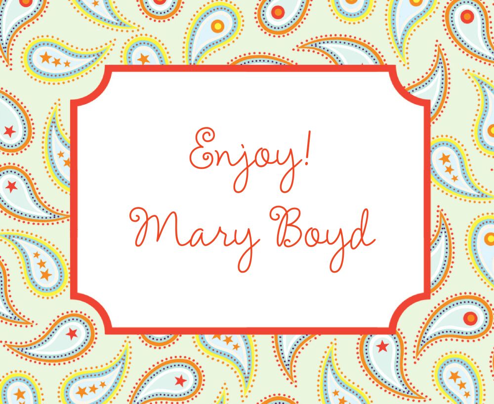 Ginger Paisley Calling Card