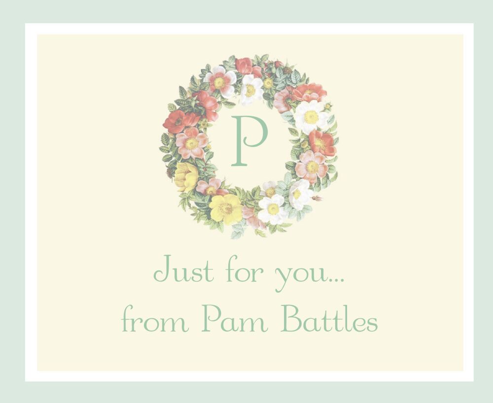Floral Wreath Calling Card