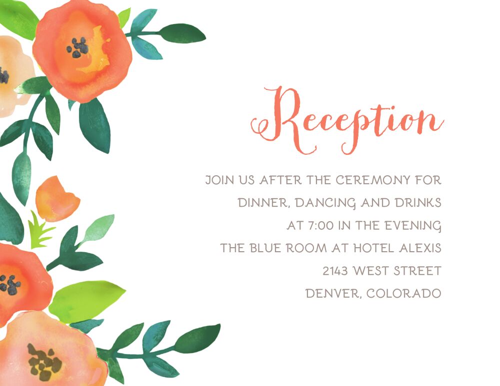 Perennial Promise Reception Card