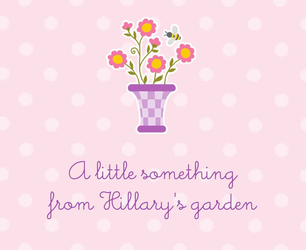 Raspberry Petticoat Calling Card