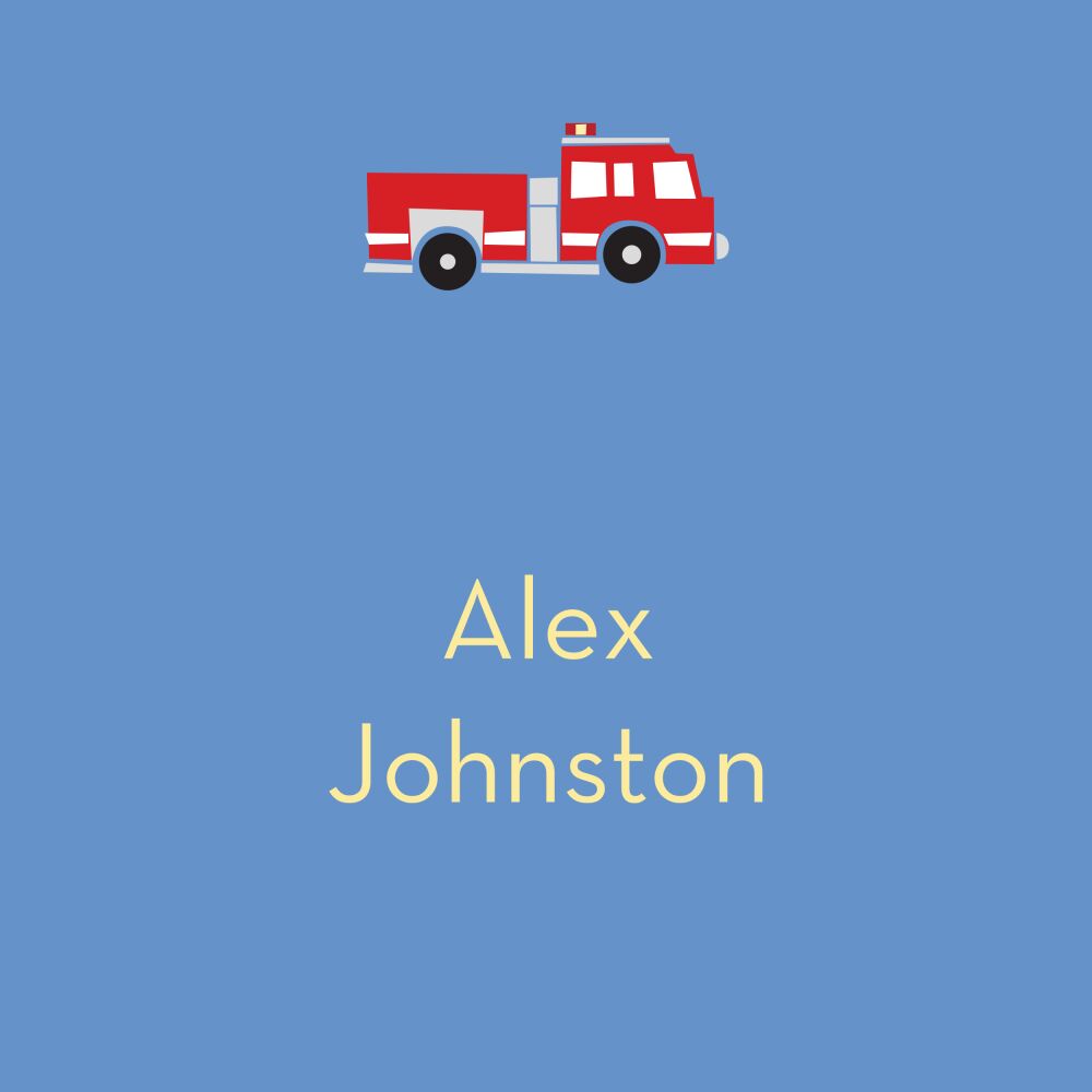 3 Alarm Party Flat Calling Card