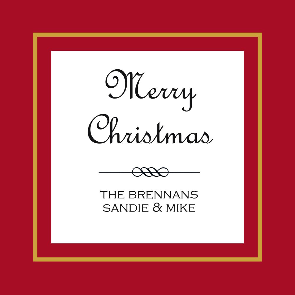 Holiday Elegance - Red Sticker 