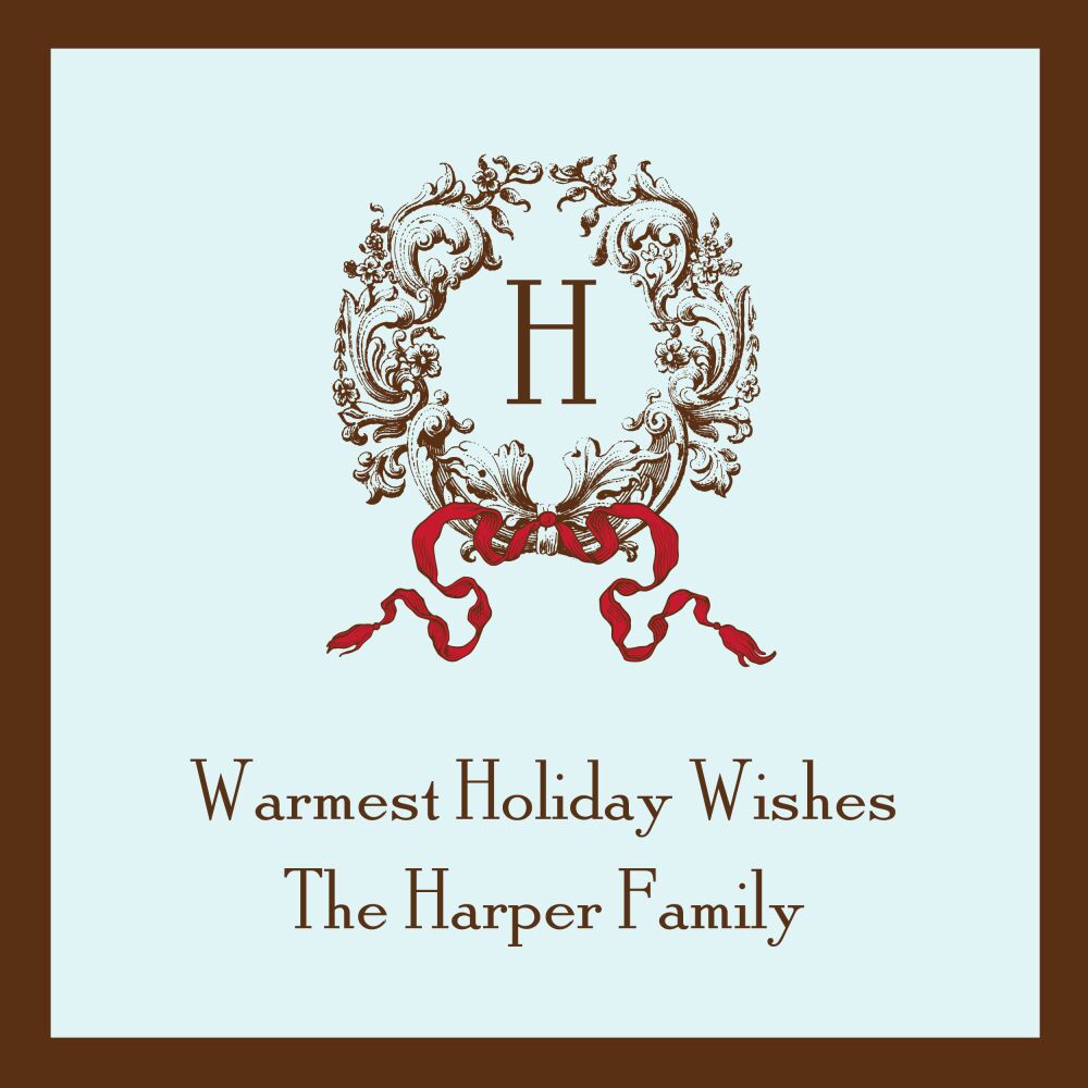Enchanted Wreath - Blue Sticker 