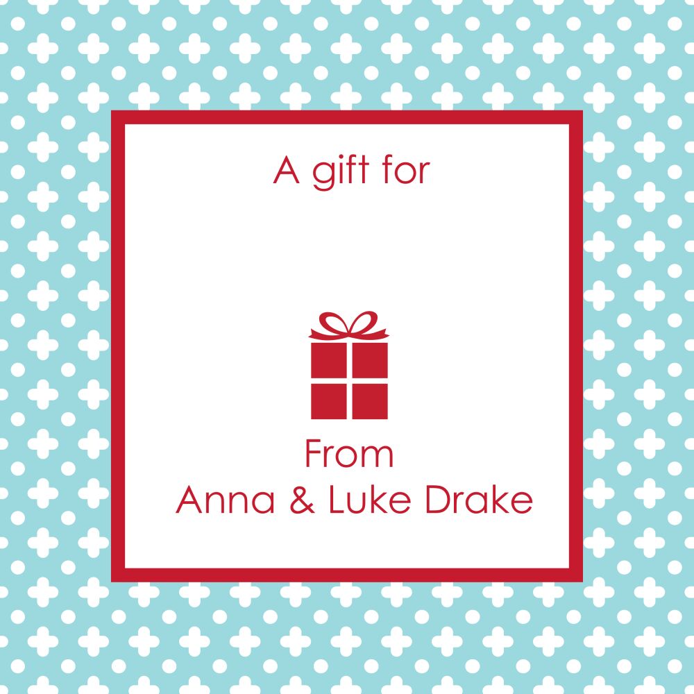 Gingerbread Lane - Aqua Sticker 
