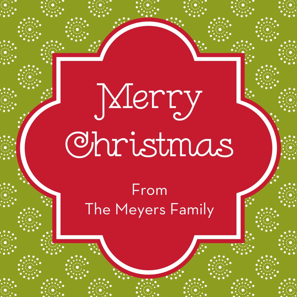 Chic Christmas Sticker 