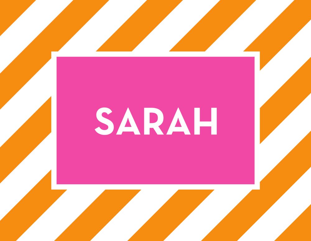 Slanted Enchanted - Orange Folded Note