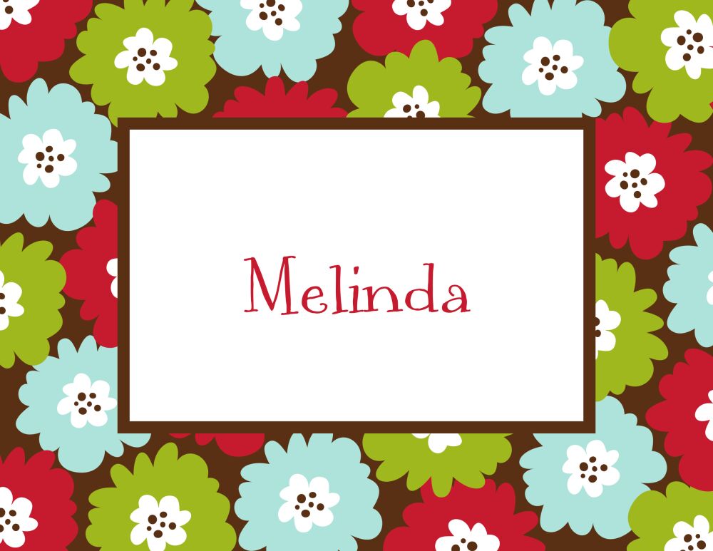 Field of Flowers Folded Note