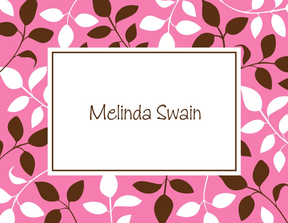 In The Breeze - Pink Folded Note