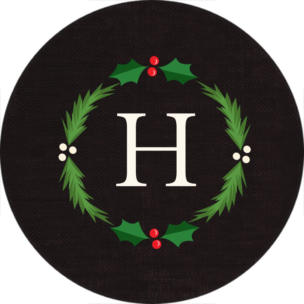 Christmas Foliage Return Address Sticky