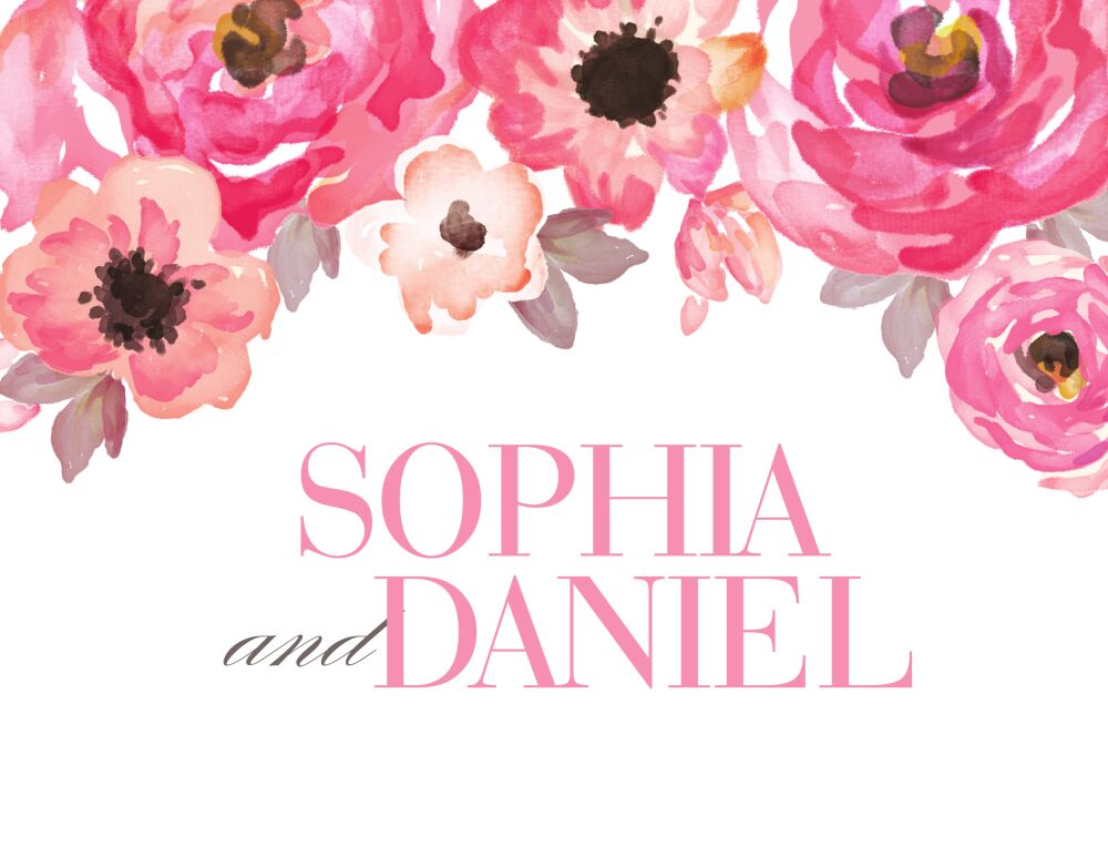 Blushing Blooms Folded Note