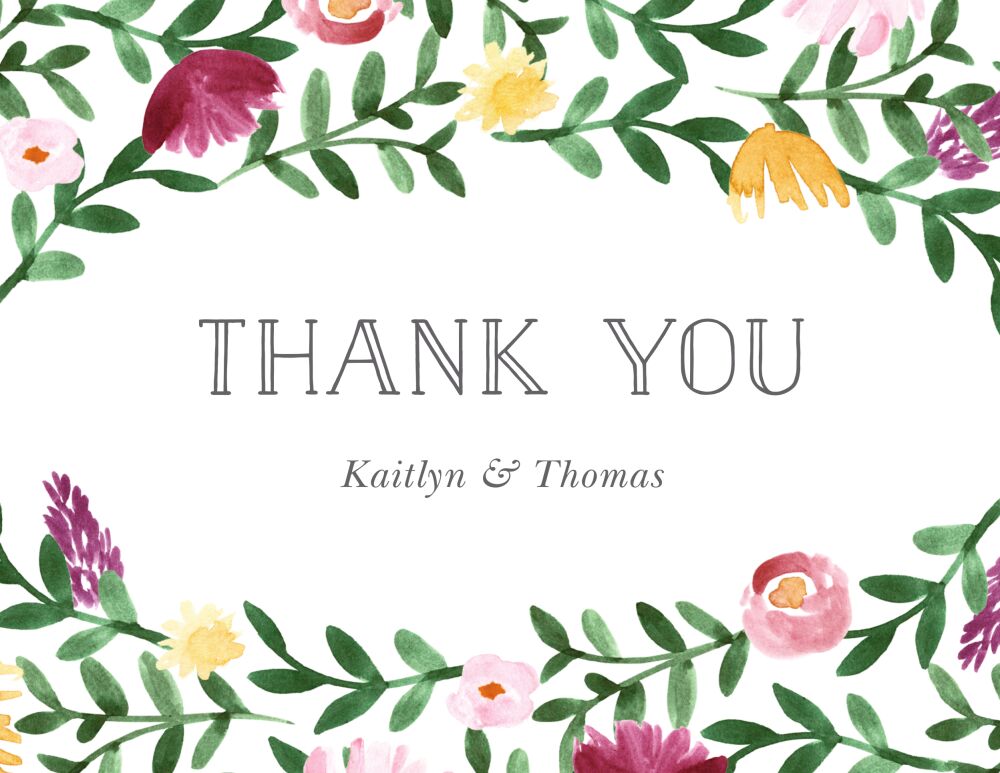 Woven Garland Folded Note