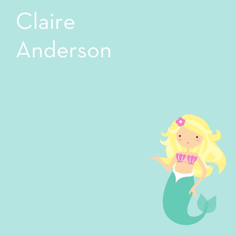 Mermaid Flat Calling Card