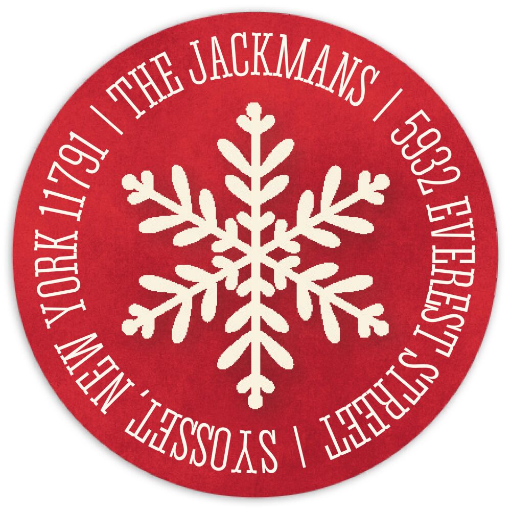 Be Jolly Return Address Sticky