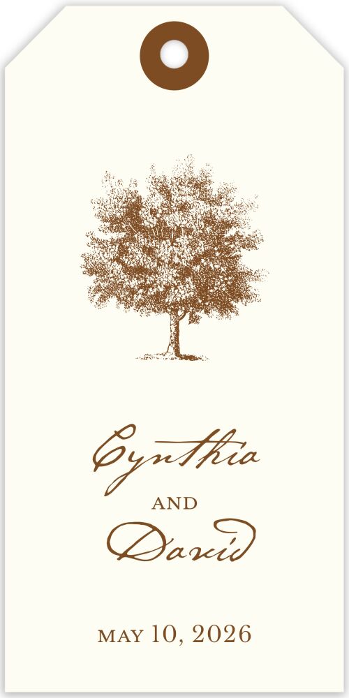 Stately Tree Hanging Gift Tag